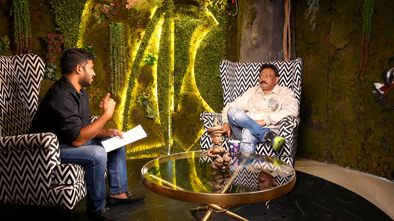 Ram Prayaga, on set for a founder conversation