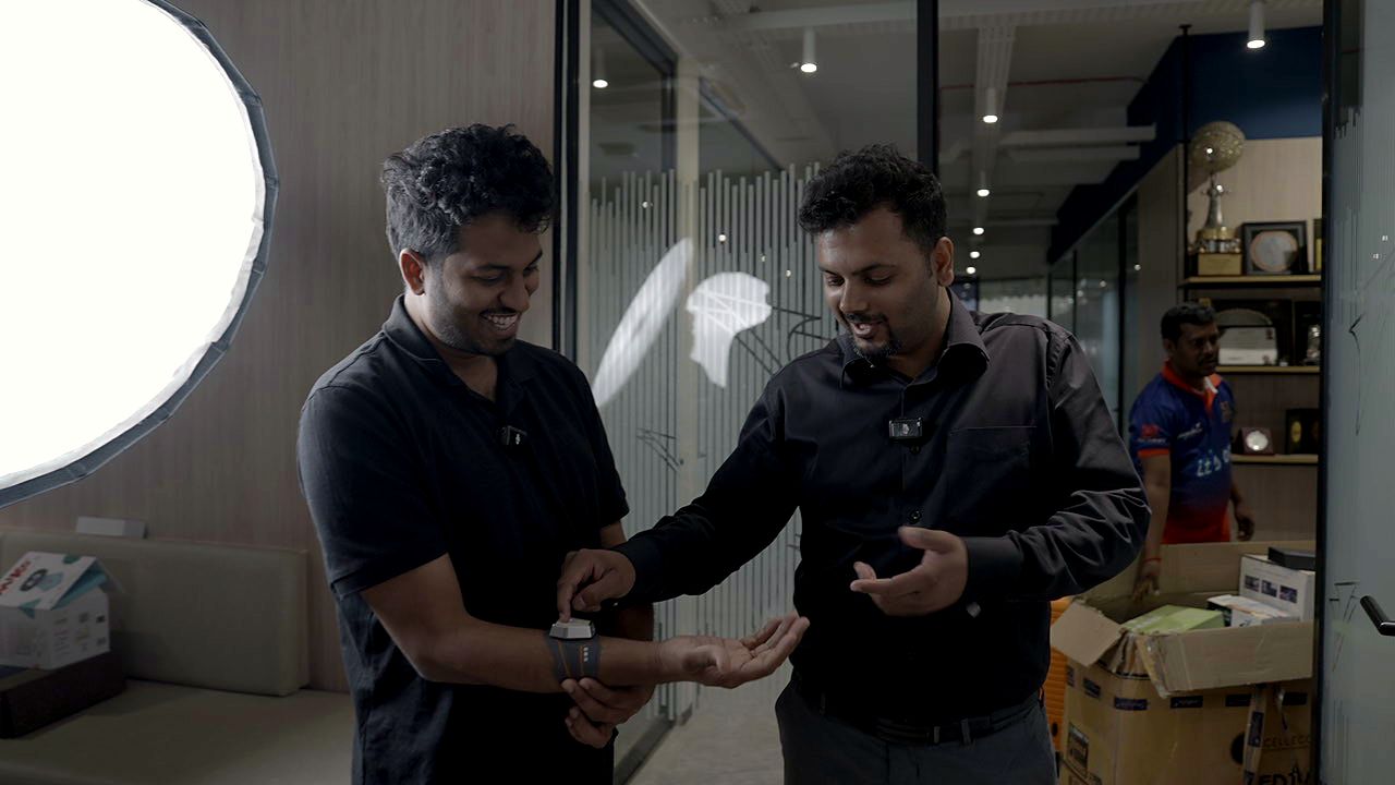 Ram Prayaga, behind the scenes at a founder visit