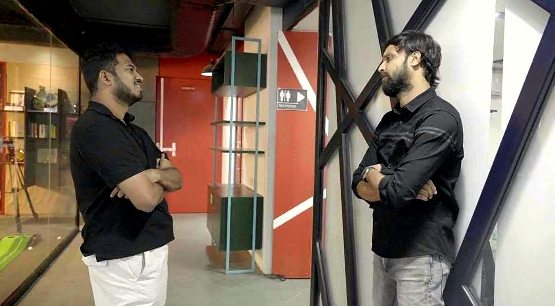 Ram Prayaga, between takes